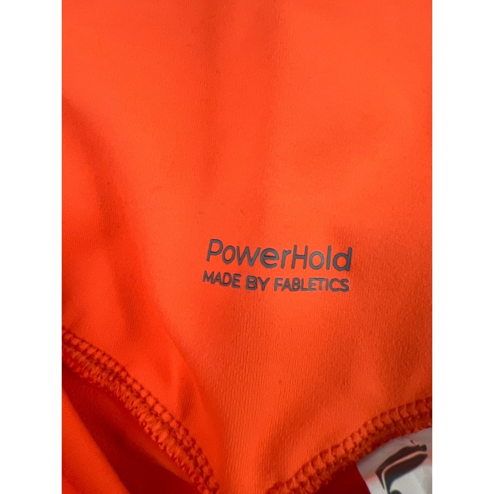 Fabletics PowerHold Leggings Womens 4X Orange High Rise 7/8 Compression Yoga - Picture 2 of 12